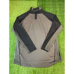 Bauer Hockey Fit Kevlar Neck Long Sleeve Black Performance Shirt Mens XXL